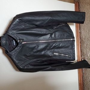 Small Express Faux Leather Moto Jacket
